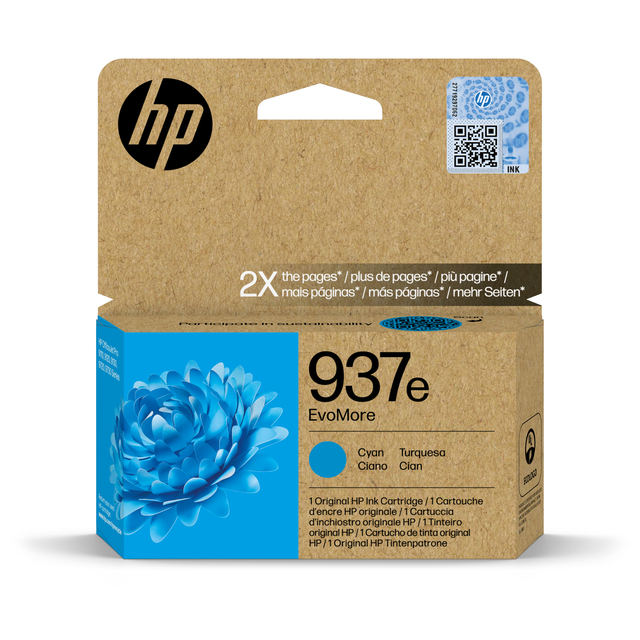 Inktcartridge HP 4S6W6NE 937E Evomore blauw