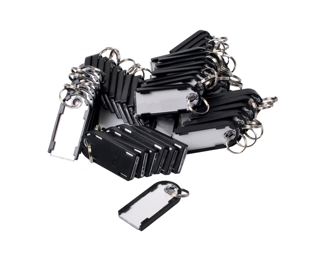 Sleutellabel Pavo Magnettag zwart 50 stuks