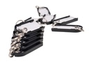 Porte-clés magnétique Pavo Magnettag noir 10 pièces