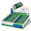 Gomme Staedtler Eco 52680 65x23x10mm vert olive 20 pièces