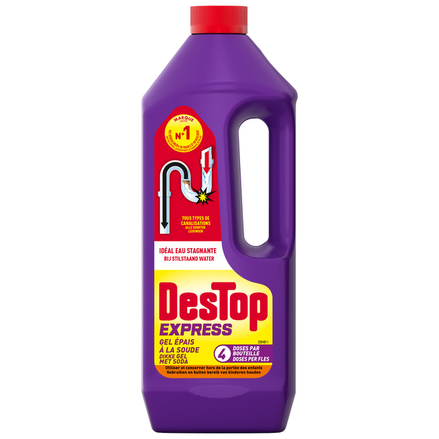 Déboucheur Destop Gel Express avec soude 950ml