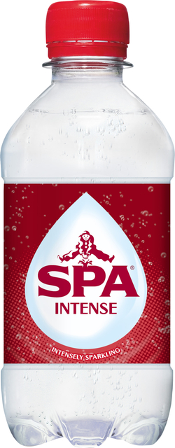 Eau pétillante Spa Intense rouge bouteille PET 330ml