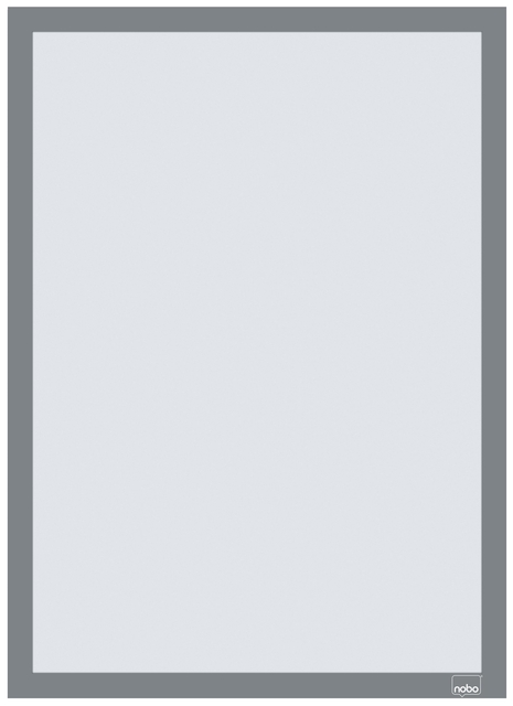 Porte-affiche Nobo magnétique autocollant A3 argent 2 pièces