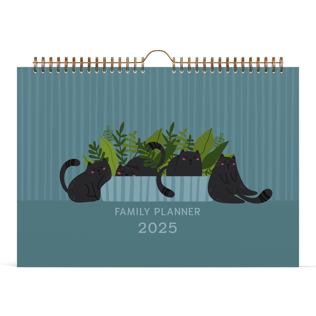 Familiekalender 2025 Lannoo 310x220 Cats 7dagen/1pagina