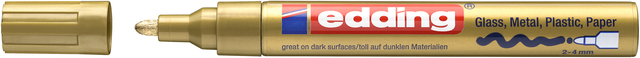 Marqueur peinture edding 750 à base d'huile ogive 2-4mm créatif or