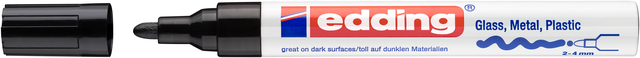 Paintmarker edding 750 op oliebasis 2-4mm creatief zwart