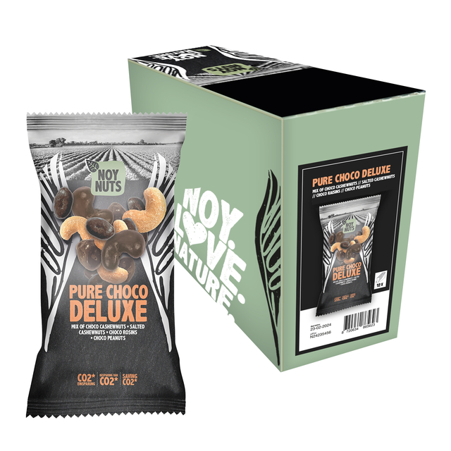 Noix de cajou NoyNuts Choco noir deluxe sachet mix 45g