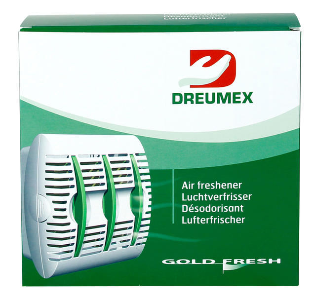 Luchtverfrisserdispenser Dreumex Gold Fresh wit