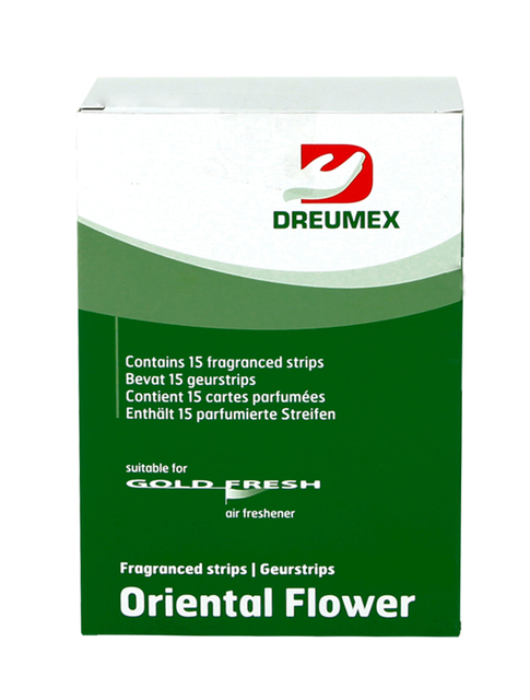 Luchtverfrisser Dreumex Gold Fresh Oriental Flower 15 strips