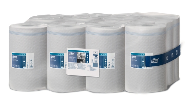 Papier d'essuyage Tork Reflex™ M3 Centerfeed Mini 473246 1 ép 12x 120m blanc