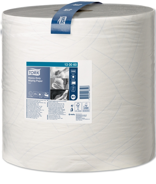 Papier d'essuyage Tork Heavy-Duty W1 130060 2 ép 1000 feuilles blanc