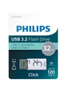 USB stick 3.2 Philips Click USB-C 32GB grijs