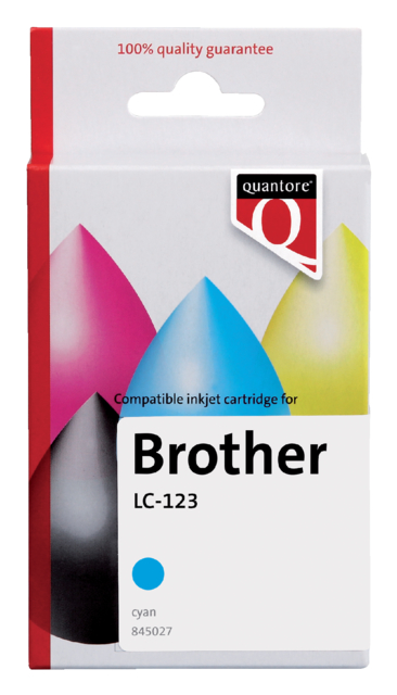 Cartouche d'encre Quantore alternative pour Brother LC-123 bleu