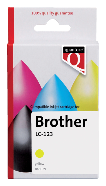 Cartouche d'encre Quantore alternative pour Brother LC-123 jaune