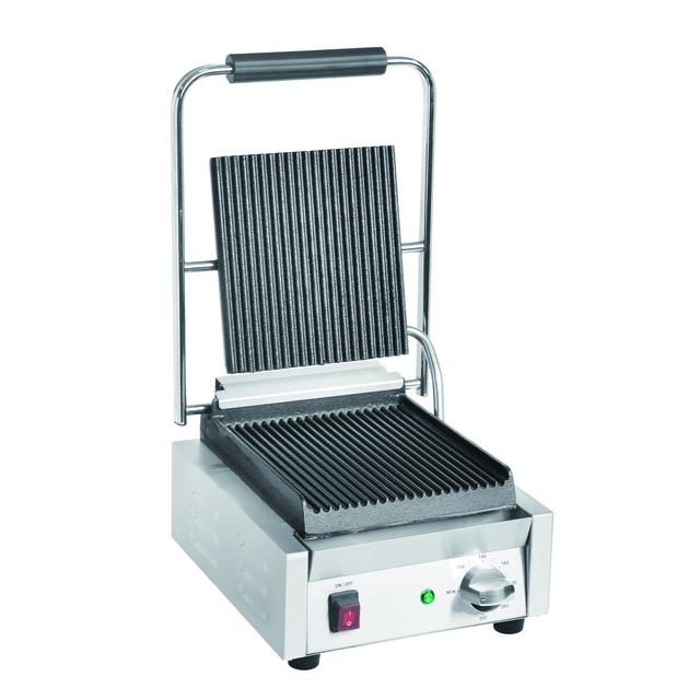 Grill de contact Buffalo Bistro rainuré inox