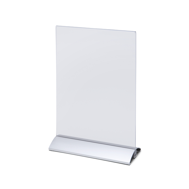 Porte-carte menu IEZZY A4 portrait socle alu