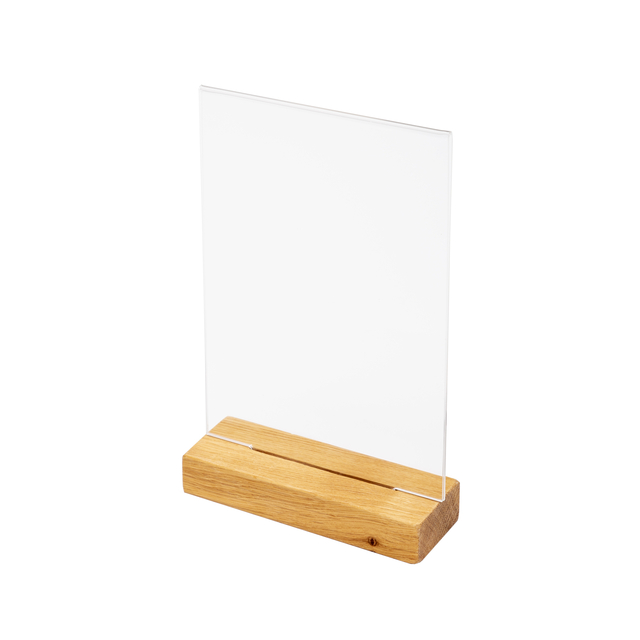 Porte-menu de table IEZZY A5 socle bois