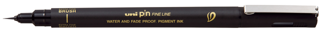 Fineliner Uni-ball Pin brush EF zwart