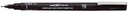 Fineliner Uni-ball Pin beitelpunt 1mm zwart