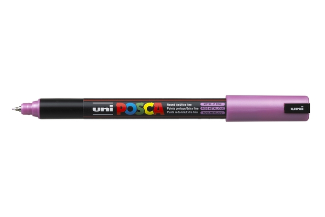 Verfstift Posca PC1MR extra fijn metallic roze