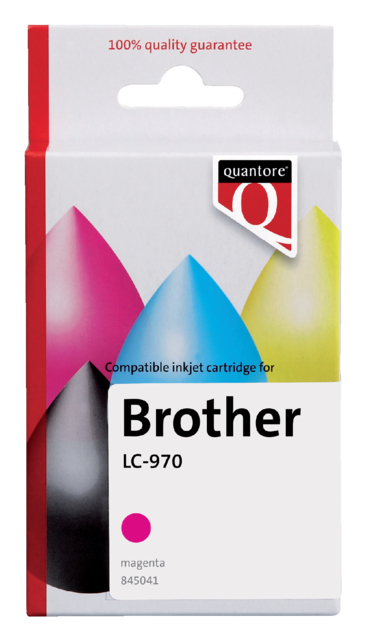 Inktcartridge Quantore alternatief tbv Brother LC-970 rood