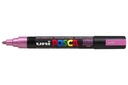 Marqueur peinture Posca PC5M Medium rose métal