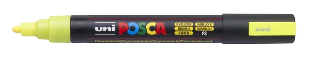 Verfstift Posca PC5M medium fluor geel