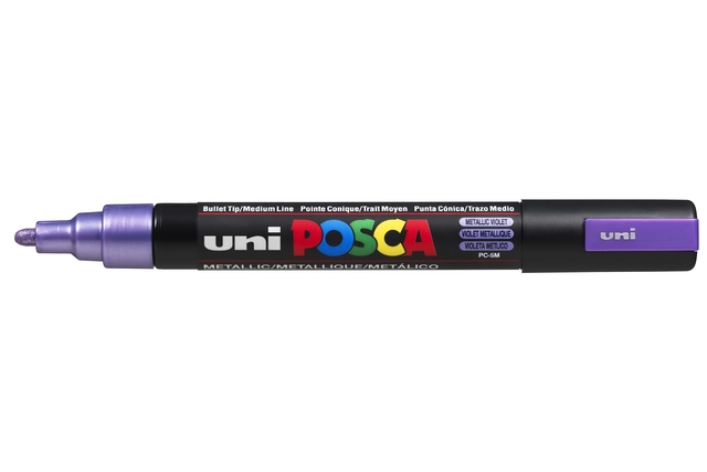 Paintmarker Uni POSCA PC5M medium metallic paars