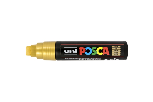 Verfstift Posca PC17K extra breed rechthoek goud