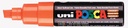 Paintmarker Uni POSCA PC8K breed schuin donker oranje