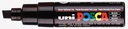 Paintmarker Uni POSCA PC8K breed schuin zwart