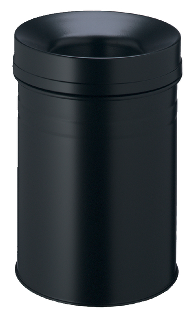 Papierbak met vlamdover Durable 3325-01 15 liter zwart