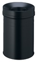 Corbeille à papier Durable 3325-01 anti-feu 15 litres noir
