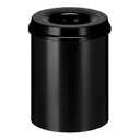 Corbeille à papier Vepa Bins anti-feu 15L 26cm noir