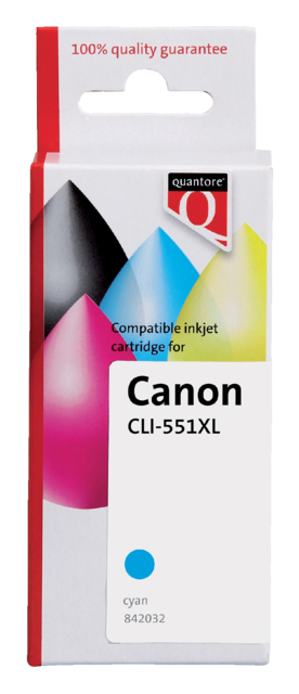 Cartouche d’encre Quantore alternative pour Canon CLI-551XL bleu