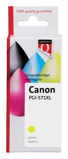 Inktcartridge Quantore alternatief tbv Canon CLI-571XL geel