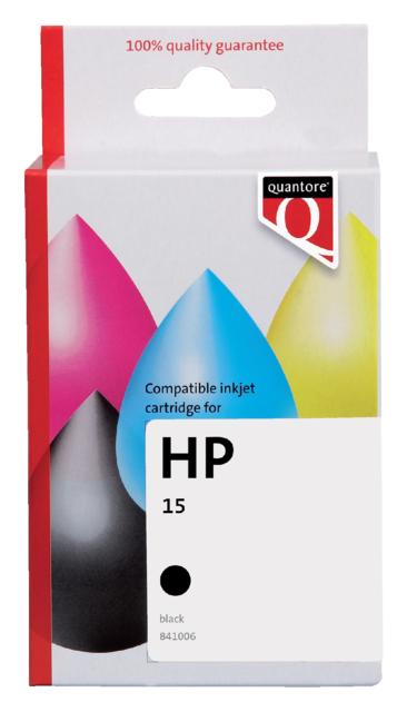 Inktcartridge Quantore alternatief tbv HP C6615D 15 zwart