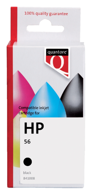 Inktcartridge Quantore alternatief tbv HP C6656D 56 zwart