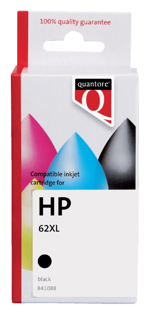 Inktcartridge Quantore alternatief tbv HP C2P05AE 62XL zwart