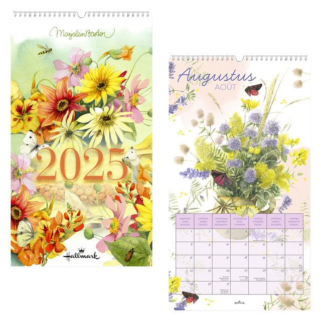 Calendrier mensuel 2025 Hallmark Marjolein Bastin 280x500mm nature