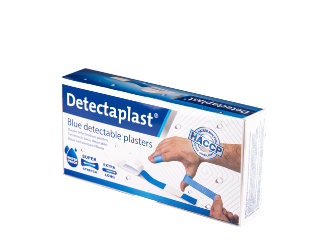 Pansement bleu hydrofuge Detectaplast 180x20mm 100 pièces