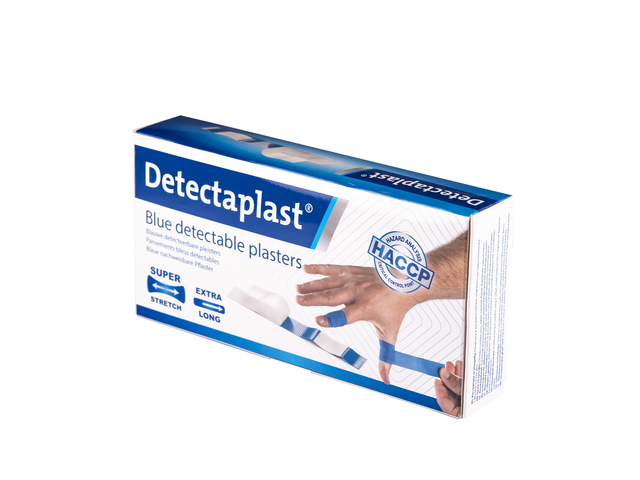 Pansement textile élastique bleu Detectaplast 180x20mm 100 pièces