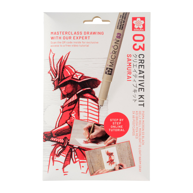 Tekenset Sakura Creative Kit Samurai 6 stuks