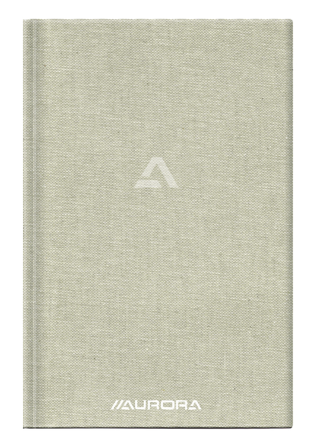 Carnet de notes Aurora A5 ligné 192 pages 80g lin gris