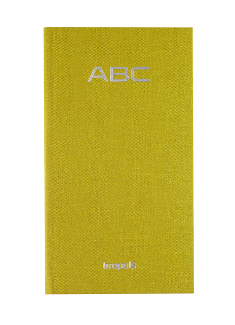 Carnet d'adresses Brepols Notaphone Nature lime