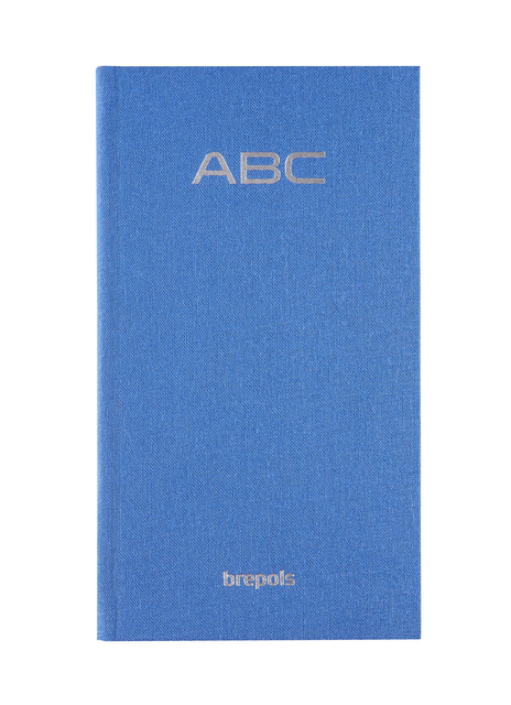 Adresboek Brepols Notaphone Nature blauw