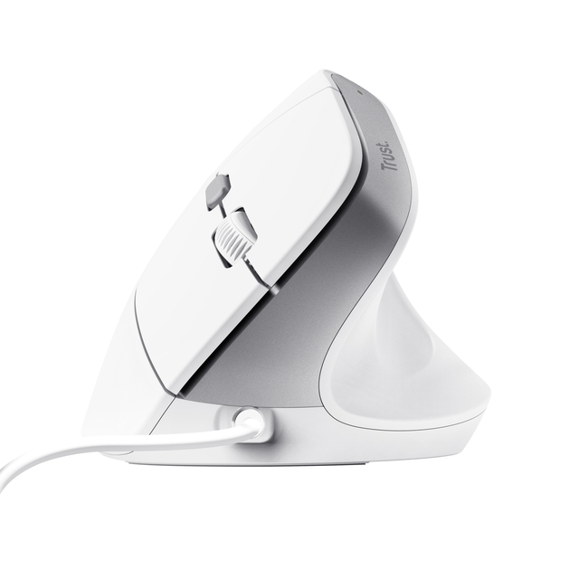 Souris ergonomique Trust BAYO II blanc