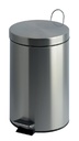 Poubelle à pédale V-part 20L inox mat