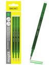 Gelschrijvervulling Online Magixx 0.7mm groen blister à 3 stuks