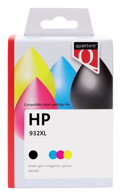 Inktcartridge Quantore alternatief tbv HP C2P42AE 932XL + 933XL zwart + kleur